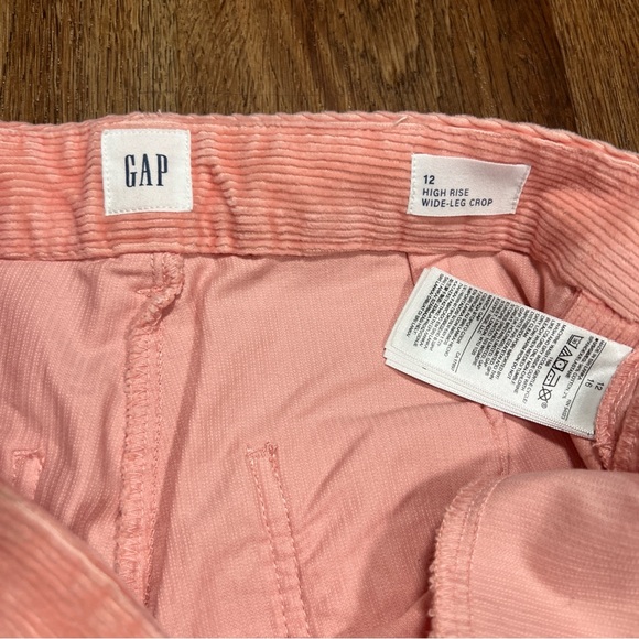 Gap High Rise Wide Leg Crop Corduroys - Sz 12 - NWT - Picture 6 of 9
